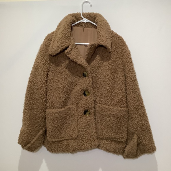 Free People So Soft Cozy Peacoat - Picture 1 of 6